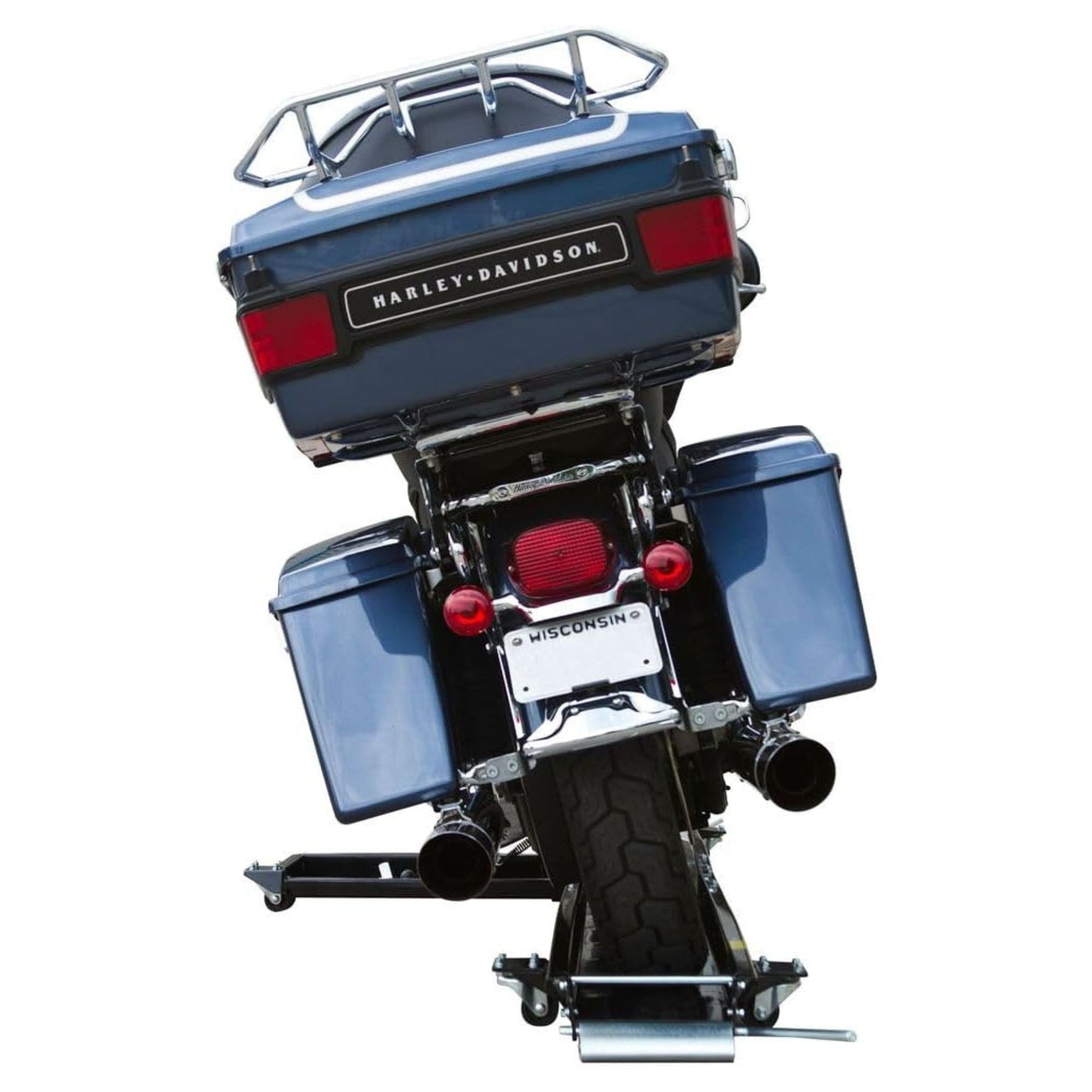 Black Widow Heavy Duty Motorcycle Dolly and Cruiser Garage Storage Ramp, Black - Find Fresh Goods