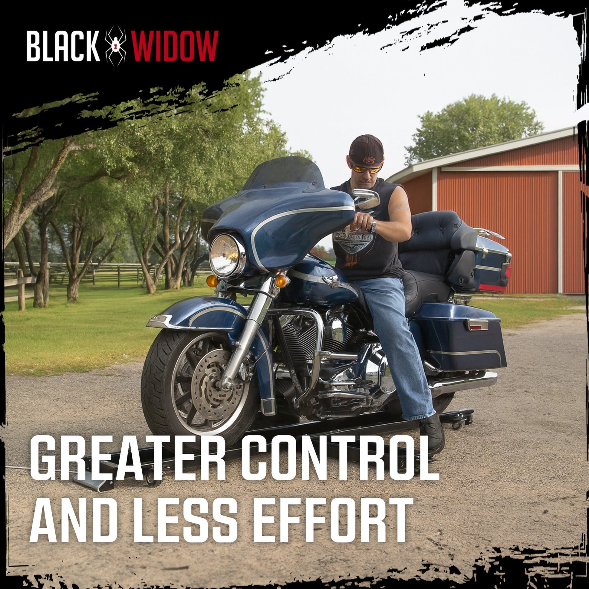 Black Widow Heavy Duty Motorcycle Dolly and Cruiser Garage Storage Ramp, Black - Find Fresh Goods