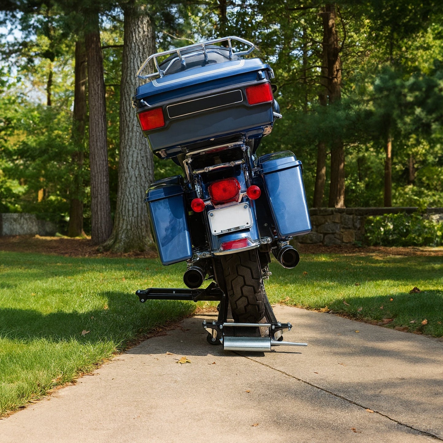 Black Widow Heavy Duty Motorcycle Dolly and Cruiser Garage Storage Ramp, Black - Find Fresh Goods