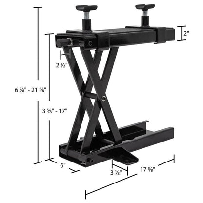 Black Widow Steel Motorcycle Jack for Front/Rear Tires, 3.75"-16.25" Lift Height