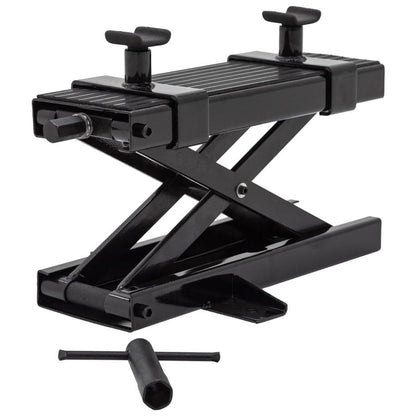 Black Widow Steel Motorcycle Jack for Front/Rear Tires, 3.75"-16.25" Lift Height