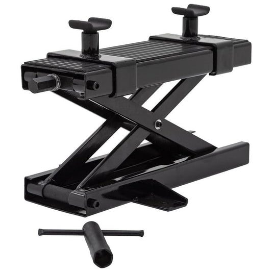 Black Widow Steel Motorcycle Jack for Front/Rear Tires, 3.75"-16.25" Lift Height