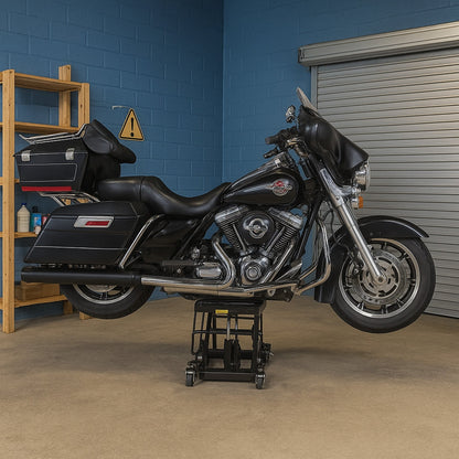 Black Widow Motorcycle and ATV Hydraulic Lift Jack Stand up to 1500 Pound, Black - Find Fresh Goods