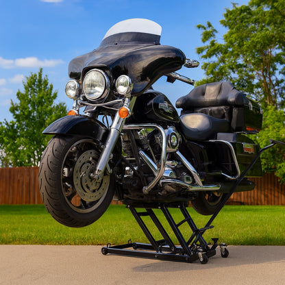 Black Widow Motorcycle and ATV Hydraulic Lift Jack Stand up to 1500 Pound, Black - Find Fresh Goods