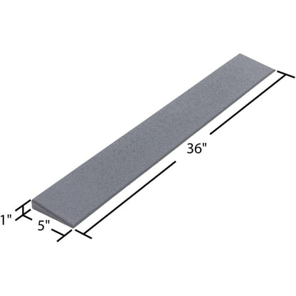 VersaRamp Lightweight Foam Threshold Ramp for Wheelchairs, 1 Inch Rise, Gray