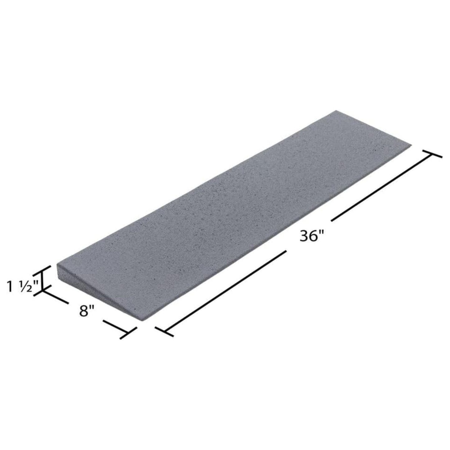 VersaRamp Lightweight Foam Threshold Ramp for Wheelchairs, 1.5 Inch Rise, Gray