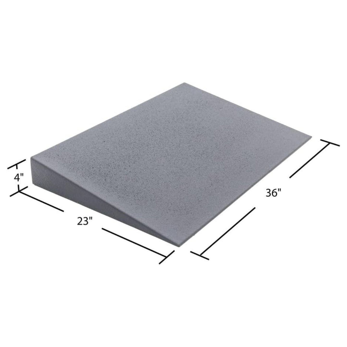 VersaRamp Lightweight Foam Threshold Ramp for Wheelchairs, 4 Inch Rise, Gray