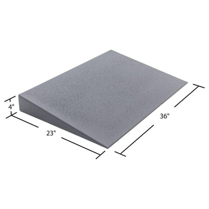 VersaRamp Lightweight Foam Threshold Ramp for Wheelchairs, 4 Inch Rise, Gray