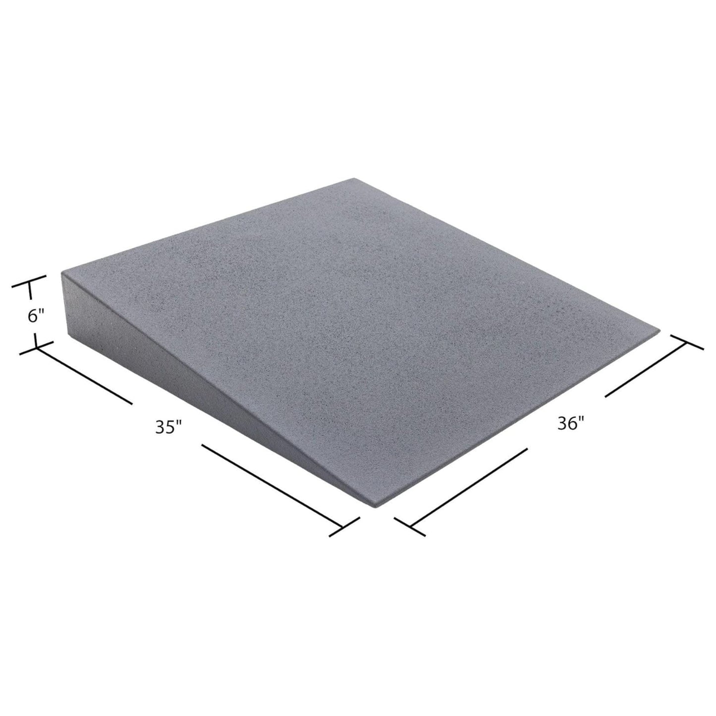 VersaRamp Lightweight Foam Threshold Ramp for Wheelchairs, 6 Inch Rise, Gray
