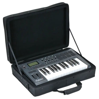 SKB 19”x13” DJ Controller & Small MIDI Keyboard Soft Case Padded Bag, Black
