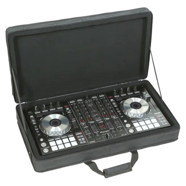 SKB 27”x14” DJ Controller & Small MIDI Keyboard Soft Case Padded Bag, Black