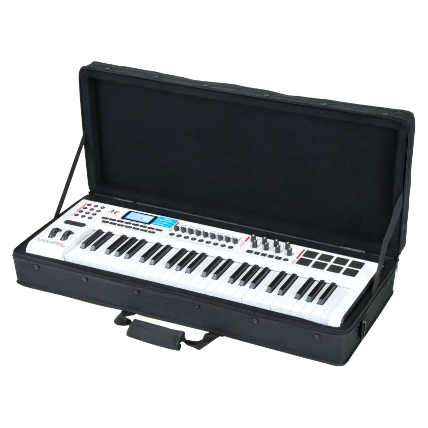 SKB 32”x12” DJ Controller & Small MIDI Keyboard Soft Case Padded Bag, Black