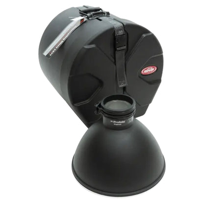 SKB 12" x 12" Tom Case with Padded Interior and D-Shaped Drum Design, Black