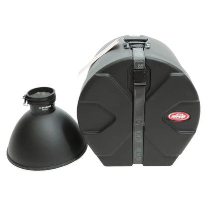 SKB 12" x 12" Tom Case with Padded Interior and D-Shaped Drum Design, Black