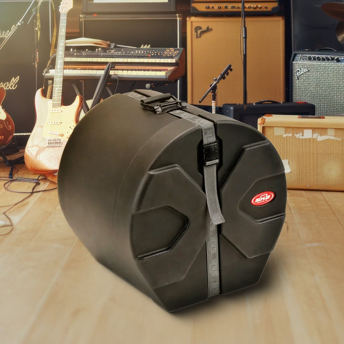 SKB 12" x 14" Floor Tom Case with Padded Interior and D-Shaped Drum Design