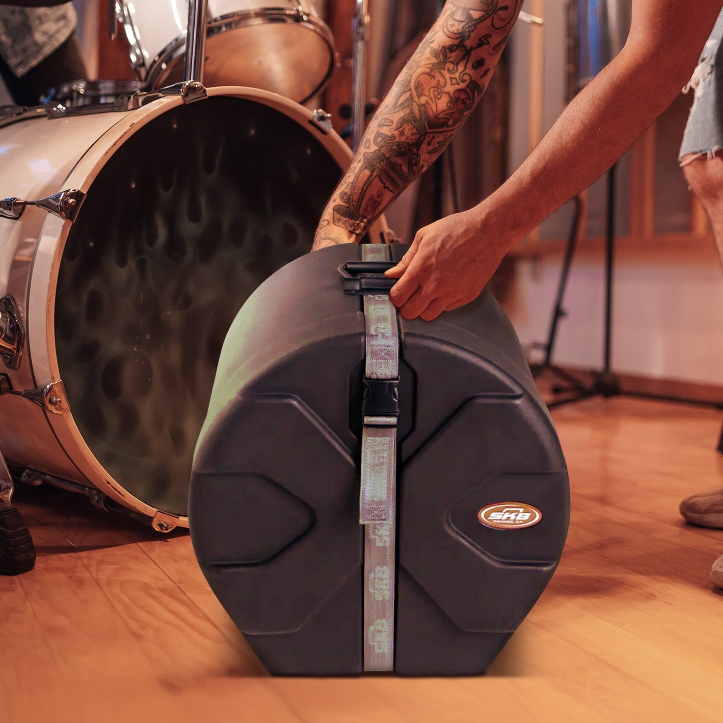 SKB 14" x 14" Floor Tom Case with Padded Interior and D-Shaped Drum Design