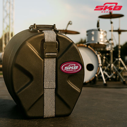 SKB 4" x 14" Snare Case with Padded Interior and D-Shaped Drum Design