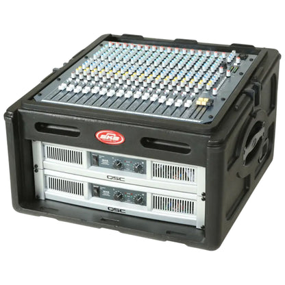 SKB Roto Rack/Mixer Console, 10U Slanted Rackmount on top, 4U Rackmount in Front