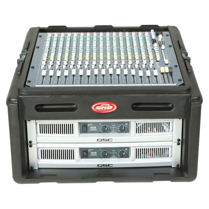 SKB Roto Rack/Mixer Console, 10U Slanted Rackmount on top, 4U Rackmount in Front