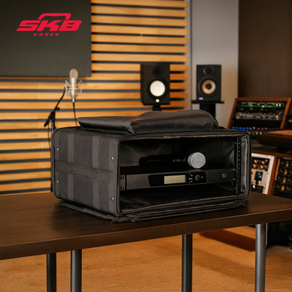 SKB Cases 4U Soft Rack Case for Wireless Microphone Systems with Steel Rails