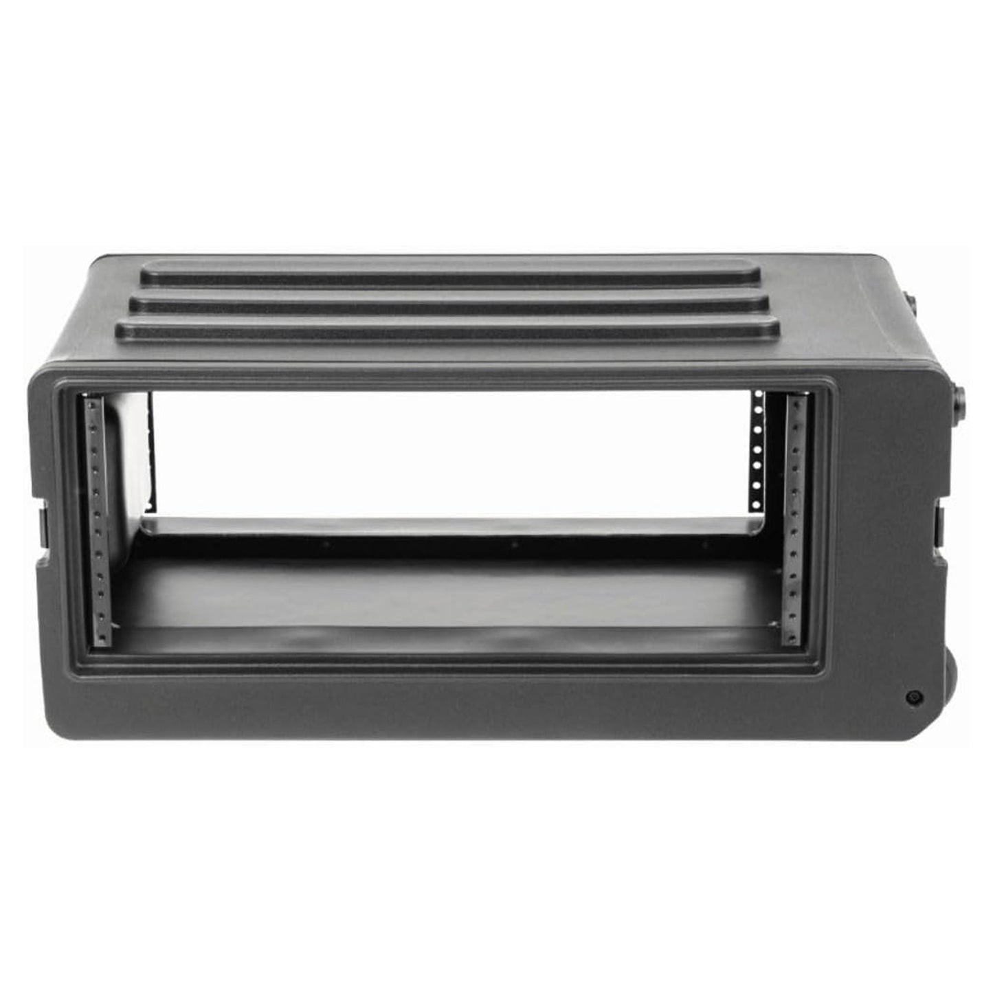 SKB 4U rSeries Shallow Rolling Rack with Integrated Back Wheels and Pull Handle