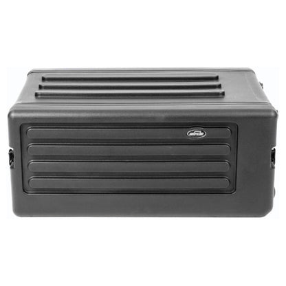 SKB 4U rSeries Shallow Rolling Rack with Integrated Back Wheels and Pull Handle