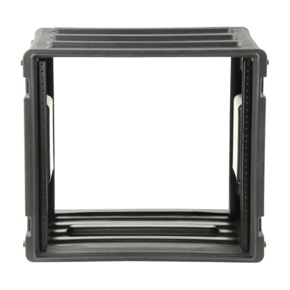 SKB 8U Roto Rack Case Polyethylene Gear Protector, Stackable, Waterproof, Black
