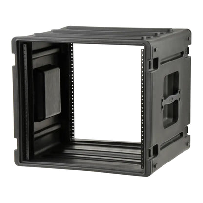 SKB 8U Roto Rack Case Polyethylene Gear Protector, Stackable, Waterproof, Black