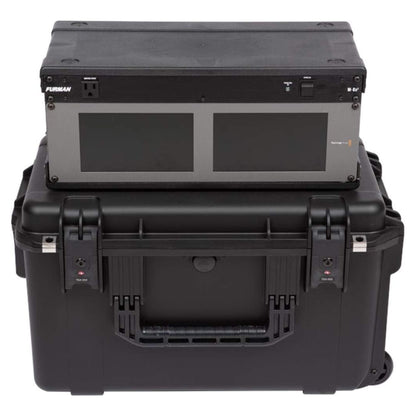 SKB iSeries 4U Shallow Fly Rack, Waterproof Polypropylene Hard Case, 9 Inch