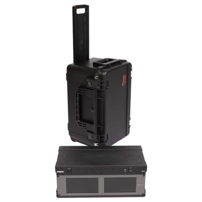 SKB iSeries 4U Shallow Fly Rack, Waterproof Polypropylene Hard Case, 9 Inch