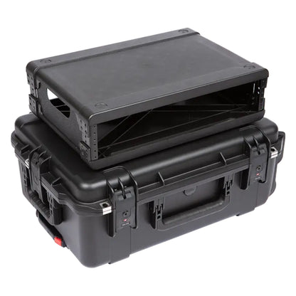 SKB 2U iSeries 13" Injection Molded Fly Rack with Built-In Wheels and Handle