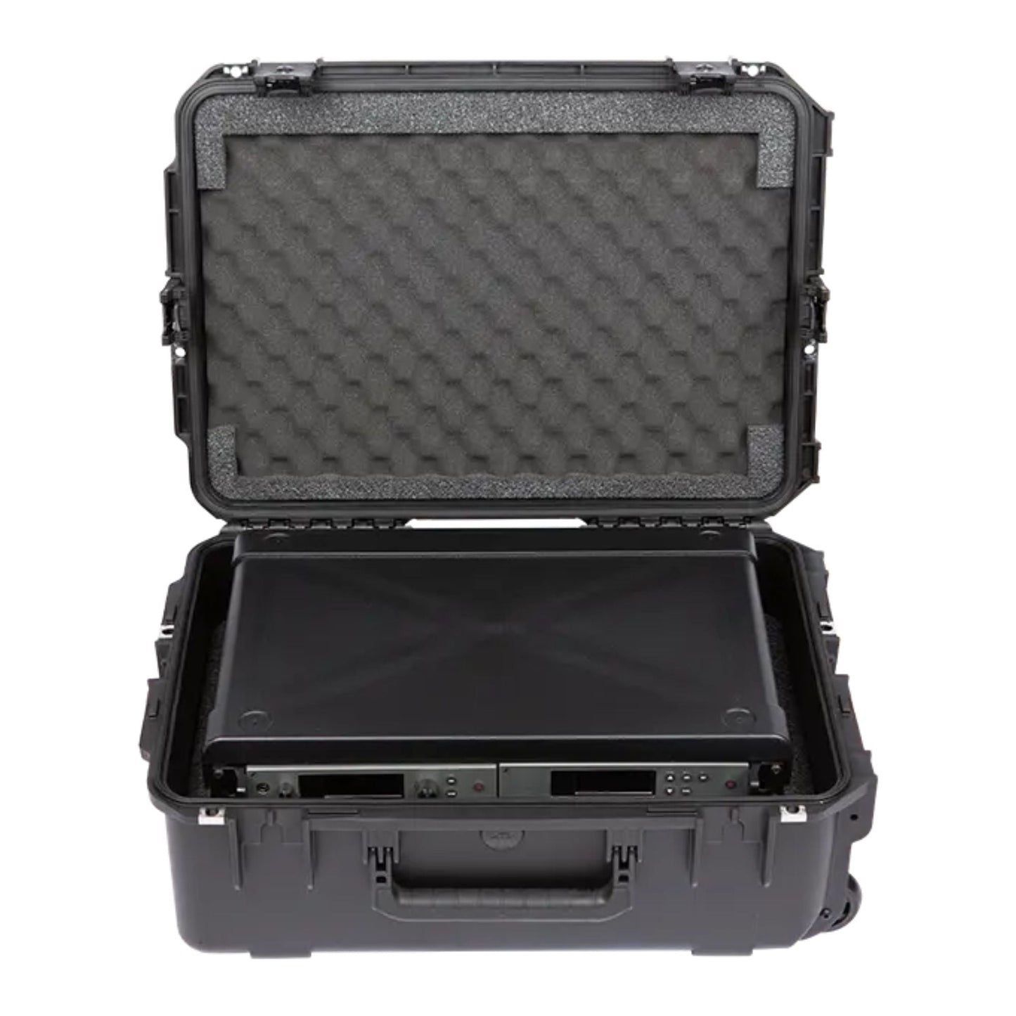 SKB 2U iSeries 13" Injection Molded Fly Rack with Built-In Wheels and Handle