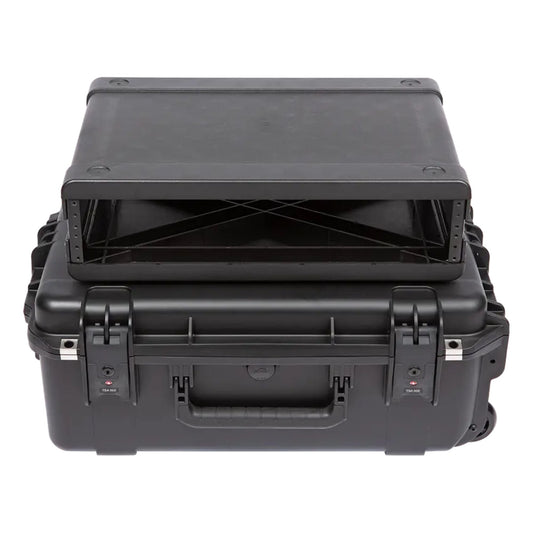 SKB 2U iSeries 13" Injection Molded Fly Rack with Built-In Wheels and Handle