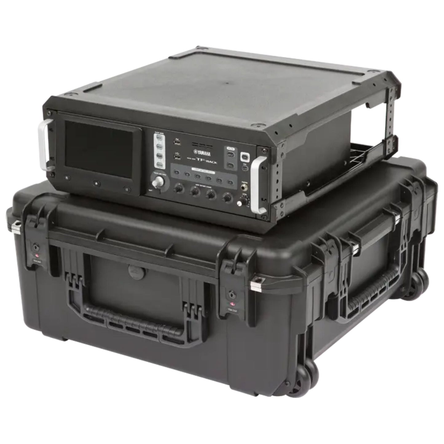 SKB iSeries 3U Fly Rack, Waterproof Polypropylene Hard Case for Storage, 20 Inch