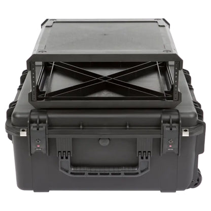 SKB iSeries 3U Fly Rack, Waterproof Polypropylene Hard Case for Storage, 20 Inch
