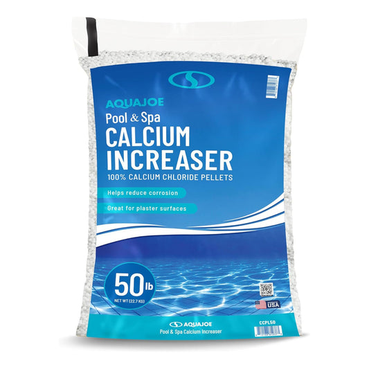 Aqua Joe Pool & Spa Calcium Increaser, Calcium Chloride Pellets, 50 lbs., CCPL50