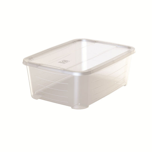 Life Story Plastic Lidded Storage Box for Closet Organization, 12 Quart, 6 Pack