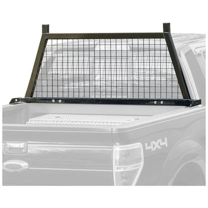 Elevate Outdoor Steel Mesh Adjustable Headache Rack with Wire Screen, Black - Find Fresh Goods