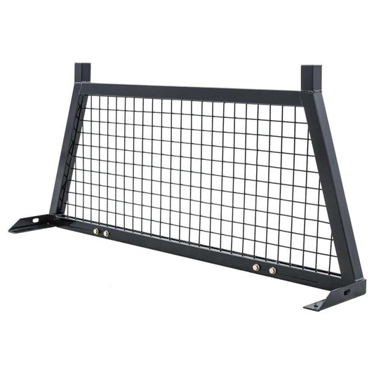 Elevate Outdoor Steel Mesh Adjustable Headache Rack with Wire Screen, Black - Find Fresh Goods