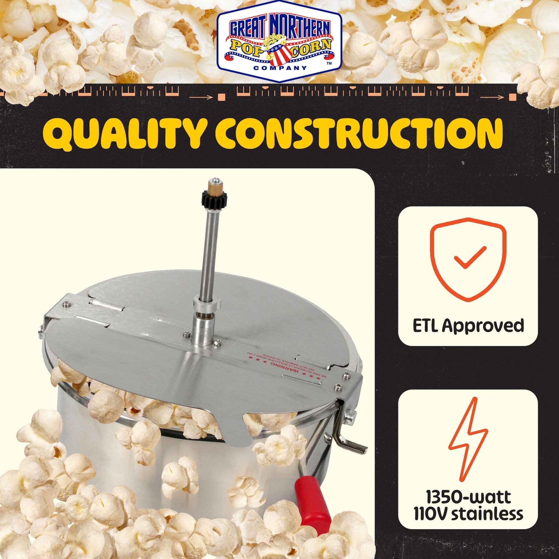 Replacement Kettle for 12 Ounce Popcorn Machine