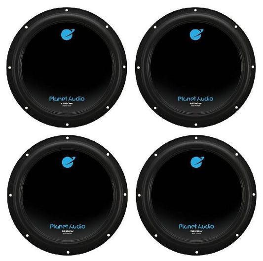 4) PLANET AUDIO AC10D 10" 6000W Power Car Audio Subwoofers Power Subs Woofers - Find Fresh Goods