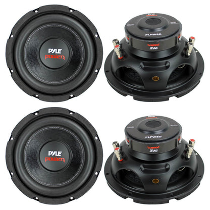 PYLE PLPW8D 8" 1600W Car Audio Subwoofers Subs Woofers Stereo DVC 4-Ohm - Find Fresh Goods