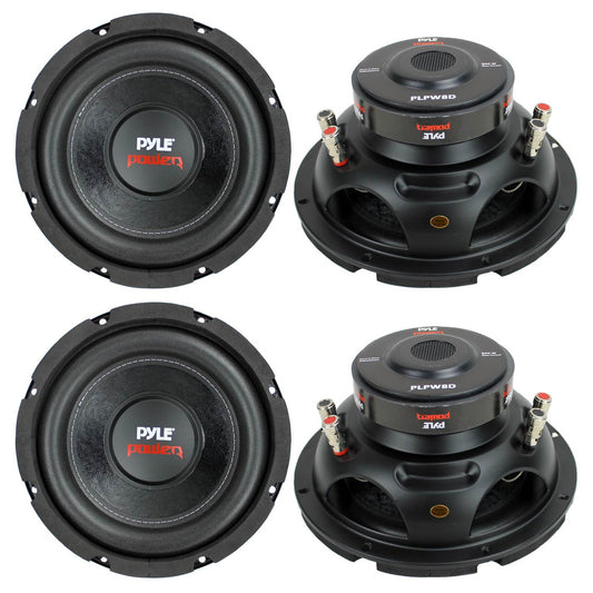 PYLE PLPW8D 8" 1600W Car Audio Subwoofers Subs Woofers Stereo DVC 4-Ohm - Find Fresh Goods