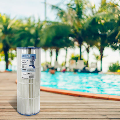 Unicel C-7656 Replacement 50 Sq Ft Pool Hot Tub Spa Filter Cartridge, 108 Pleats