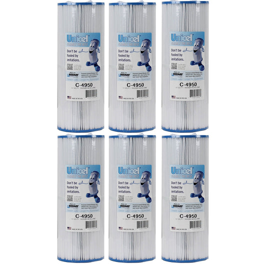 Unicel C-4950 Replacement 50 Sq Ft Pool Hot Tub Spa Filter Cartridge (6 Pack)