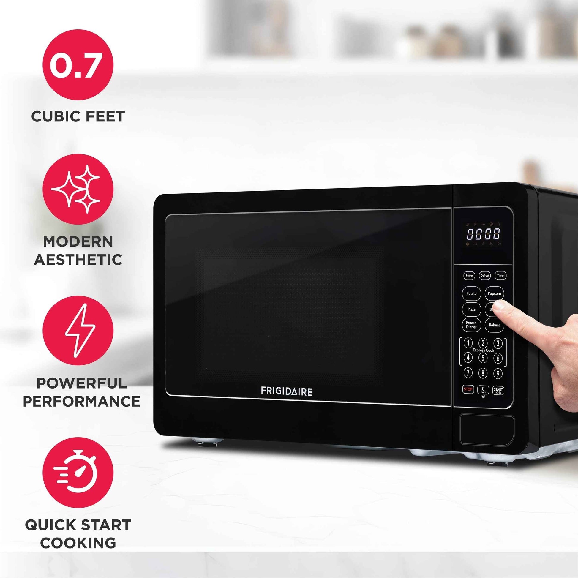 FRIGIDAIRE 0.7 Cu. ft. New Countertop Microwave Oven - Black