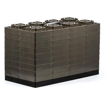 Camco FasTen 4x2 Durable RV Camper Leveling Stabilizer Blocks for Dual Tires - Find Fresh Goods