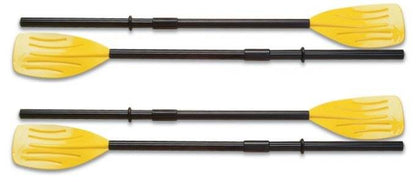 Intex 48" Paddles Plastic Ribbed French Oars Set for Inflatable Boat (2 Pairs)