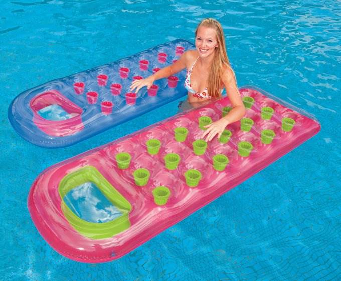 Intex 18-Pocket Suntanner Lounge Pool Float - (Set of 4) | 59895EP