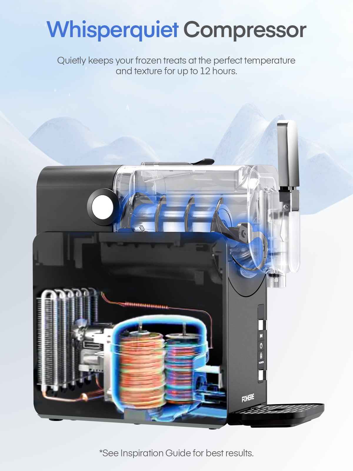 5-in-1 Slushie Machine, No Ice Needed, 15 Min Slushy Machine for Home with Self-Cleaning, Professional Frozen Drink Maker, 5 Preset Programs, Frozen Margaritas, Frappés, Milkshakes, and More, FOHERE